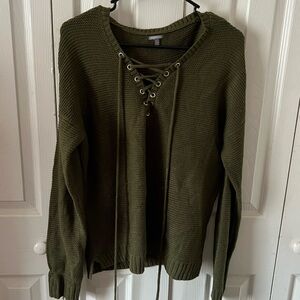 Dark green sweater
